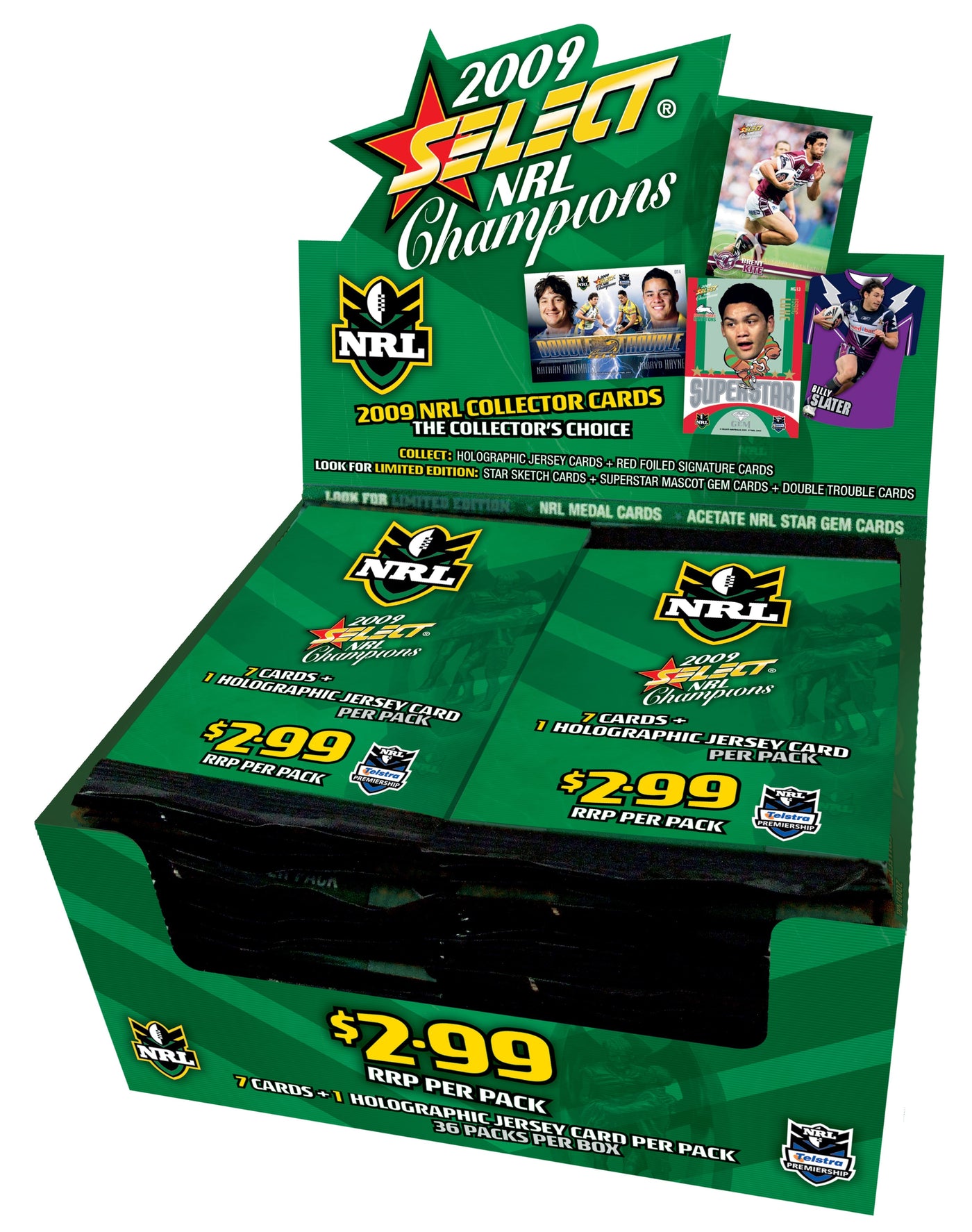 2009 NRL Champions Sealed Hobby Box (36 Packs)