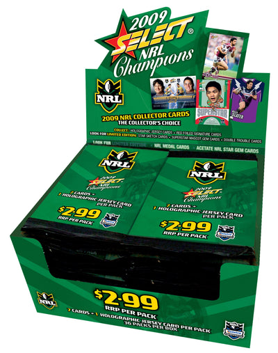 2009 NRL Champions Sealed Hobby Box (36 Packs)