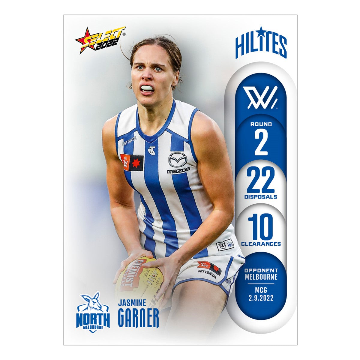 AFLW Season 7 Round 2 Hilites - Jasmine-Garner - North Melbourne