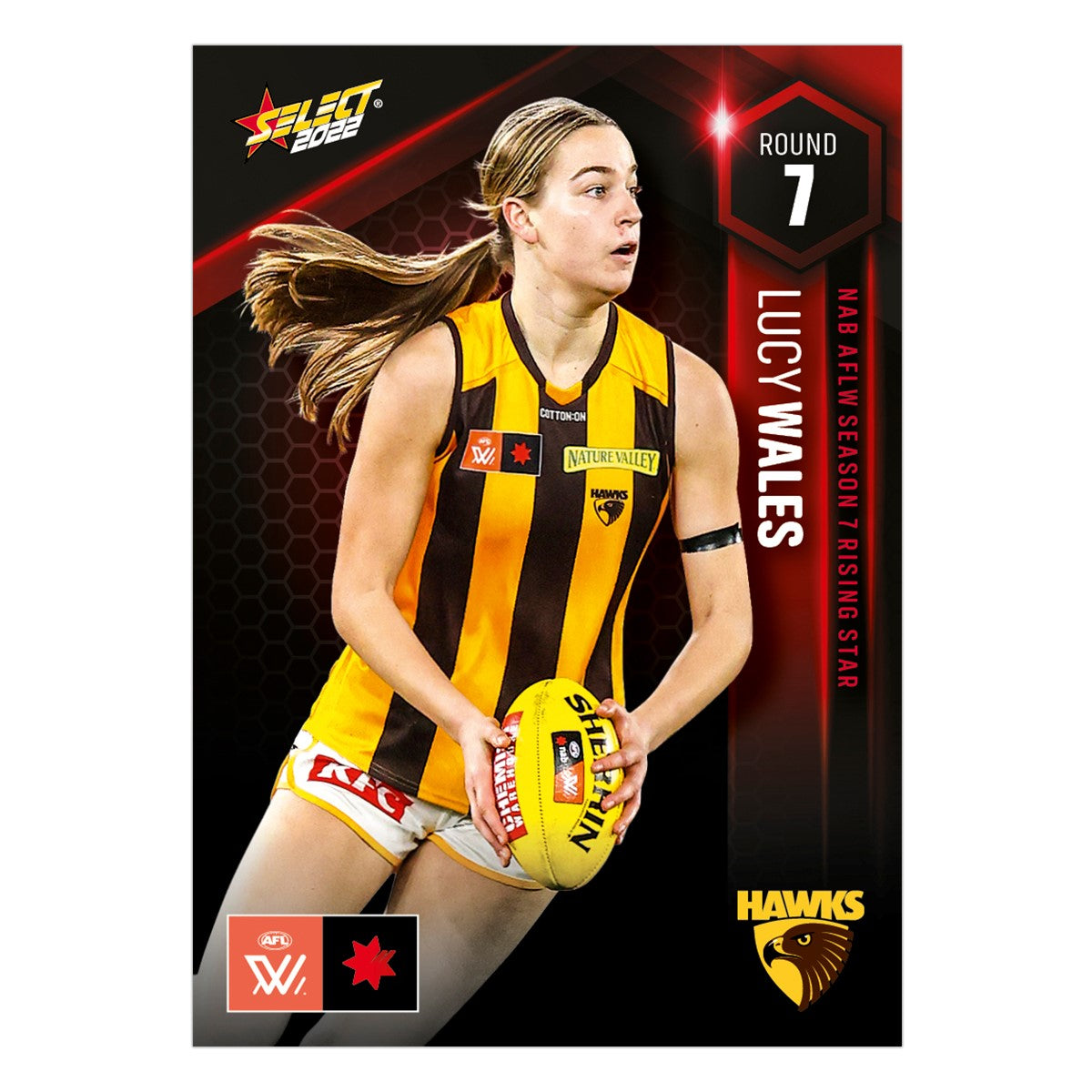 NAB AFLW Season 7 Rising Star Round 7 - Lucy Wales- Hawthorn
