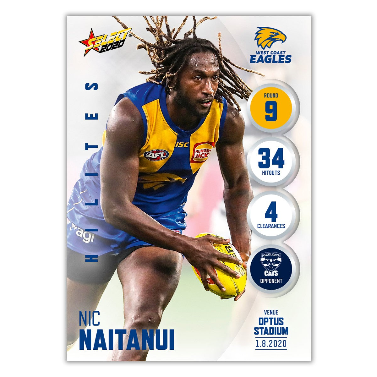 2020 Round 9 Hilite - Nic Naitanui - West Coast