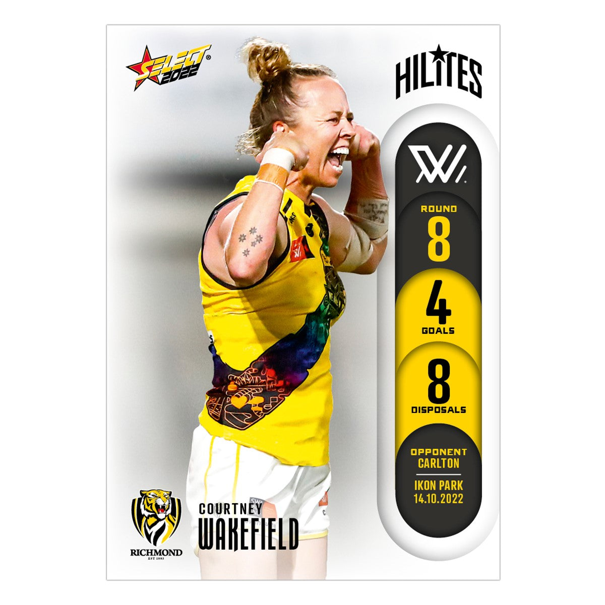 AFLW Season 7 Round 8 Hilites - Courtney Wakefield - Richmond