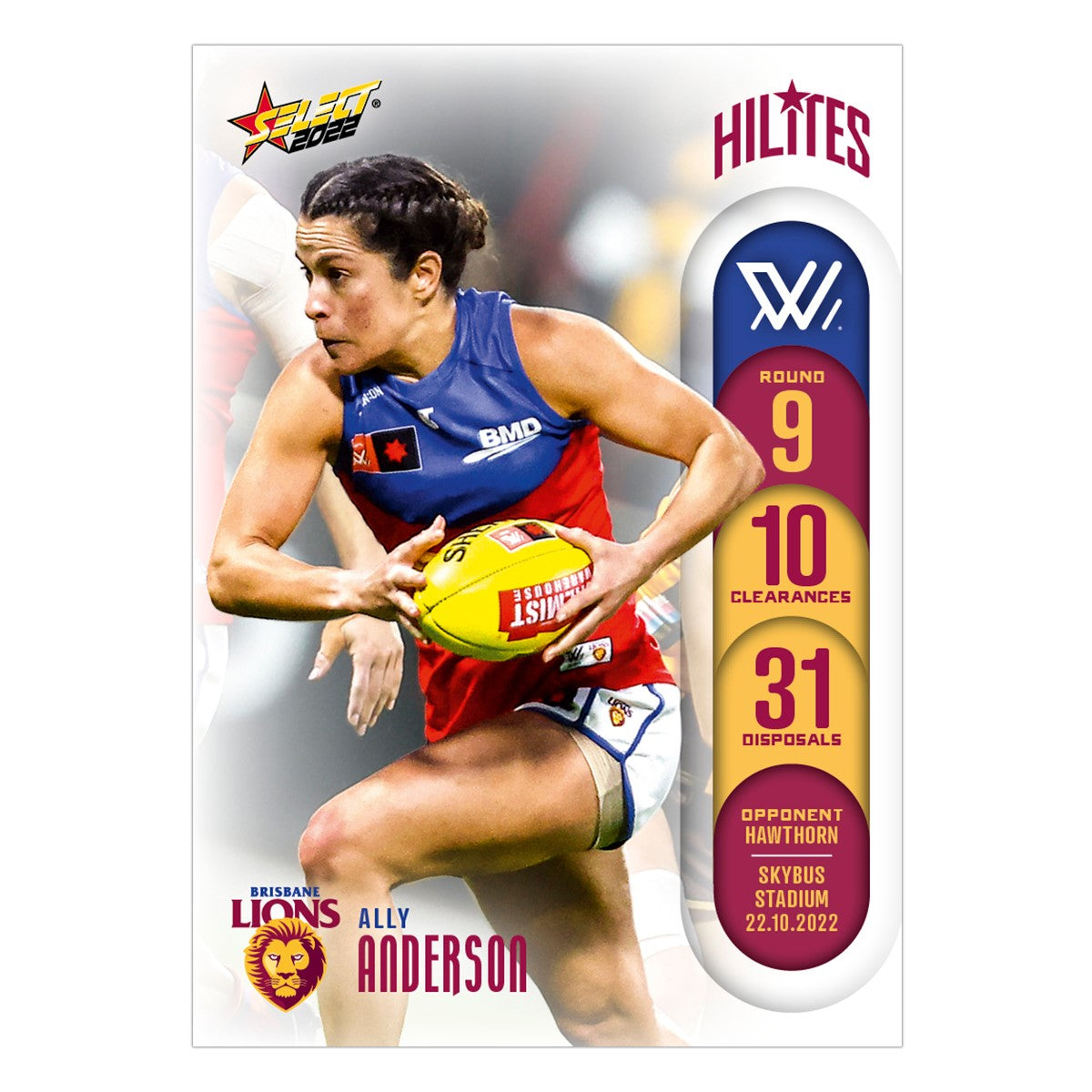 AFLW Season 7 Round 9 Hilites - Ally Anderson - Brisbane