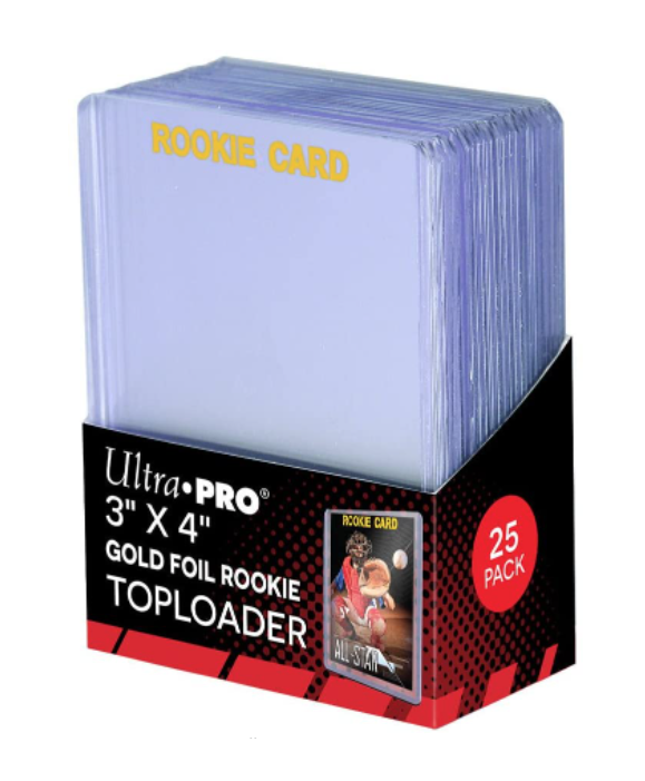 Ultra Pro 3x4 Gold Rookie 35pt Top Loaders 25ct