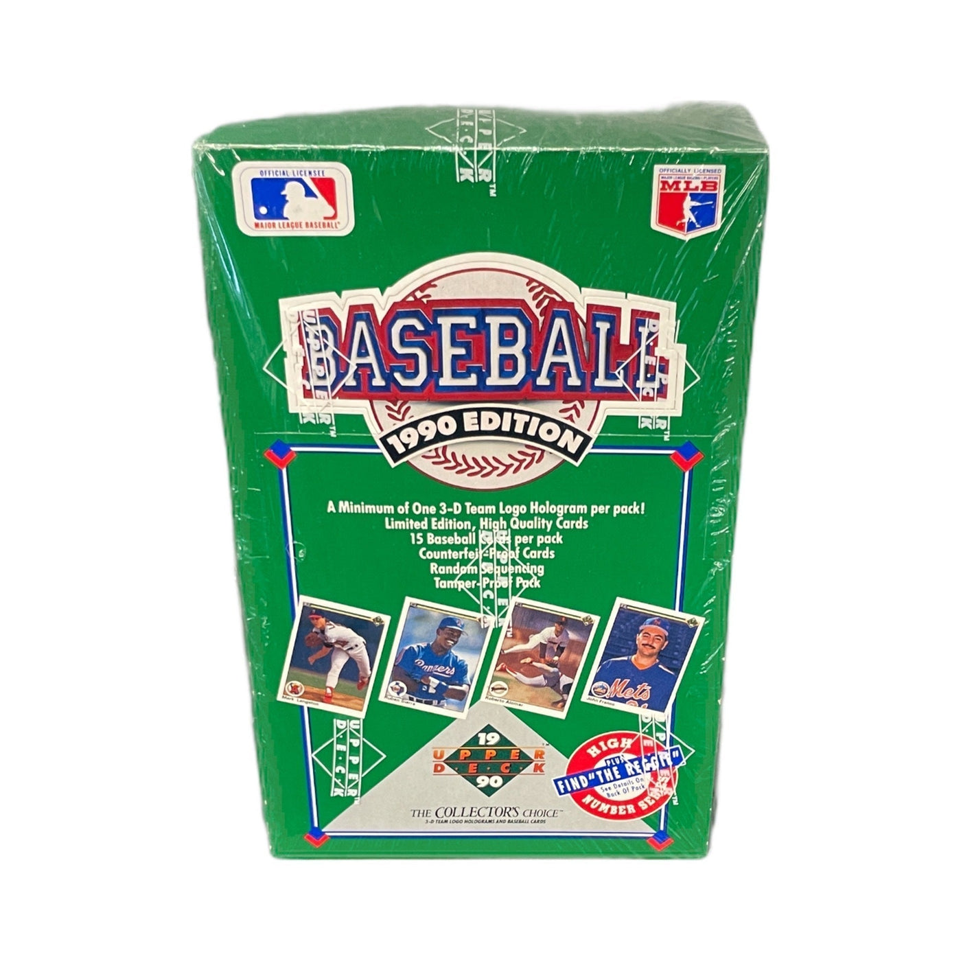 1990 Edition Upper Deck Baseball High Series Box