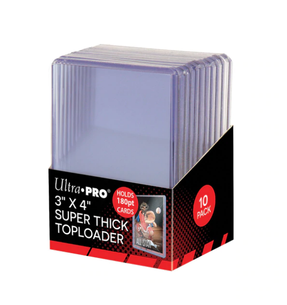 Ultra Pro 3x4 Super Thick 180pt Top Loaders 10ct
