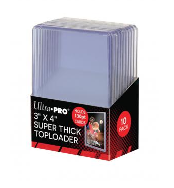 Ultra Pro 3x4 Super Thick 130pt Top Loaders 10ct