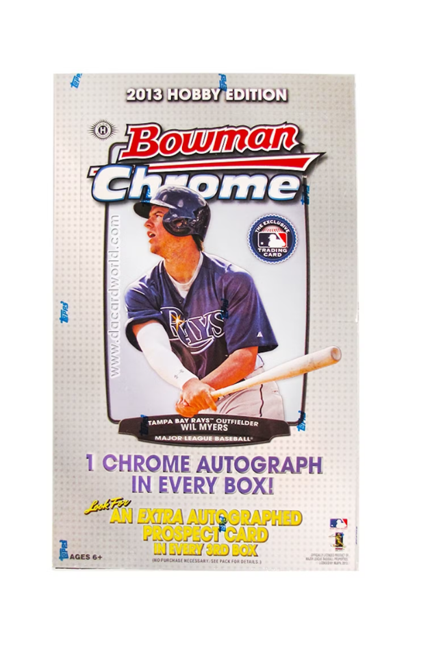 2013 Bowman Chrome Baseball 12 Hobby Box Case