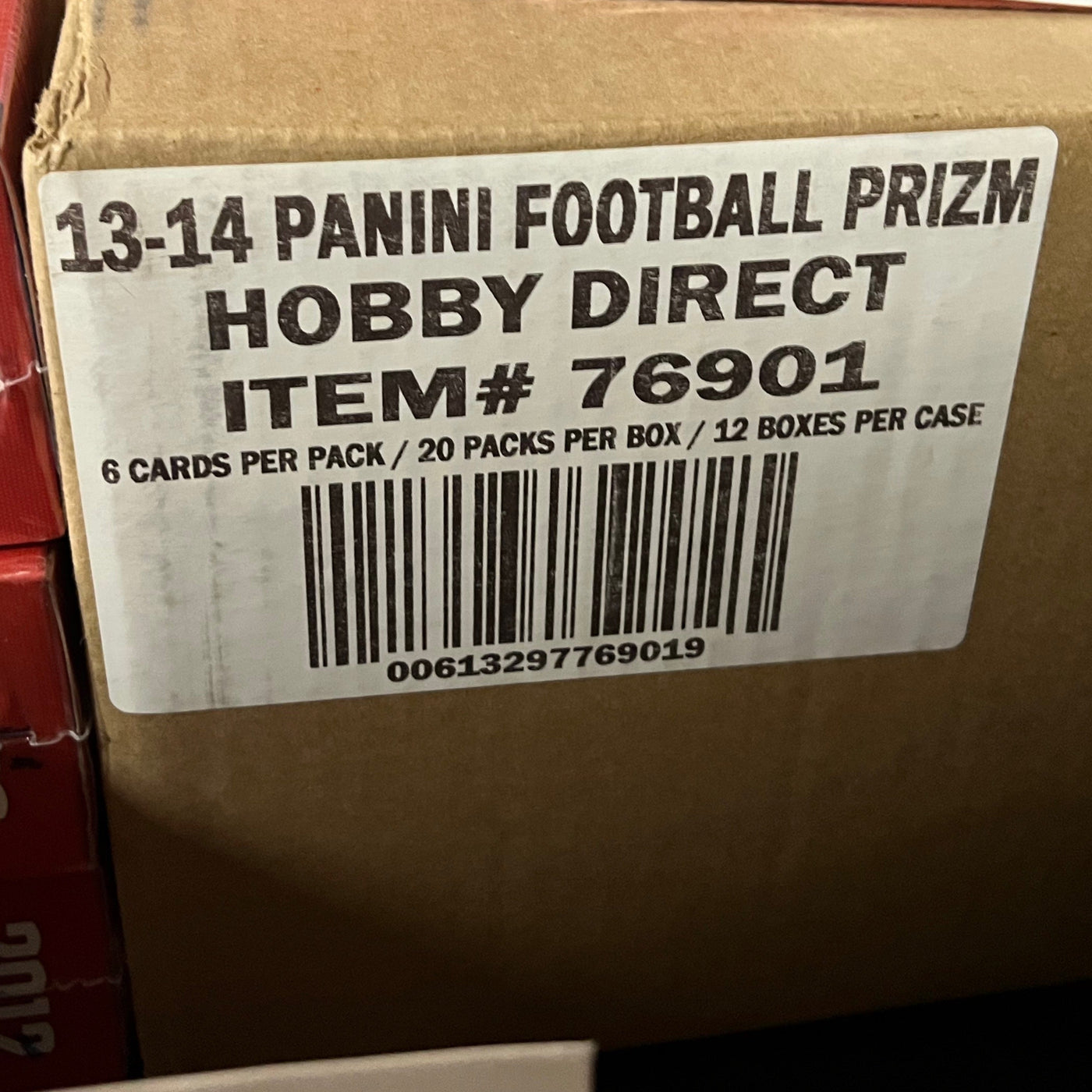 2013 Panini Prizm Football Hobby Box Case