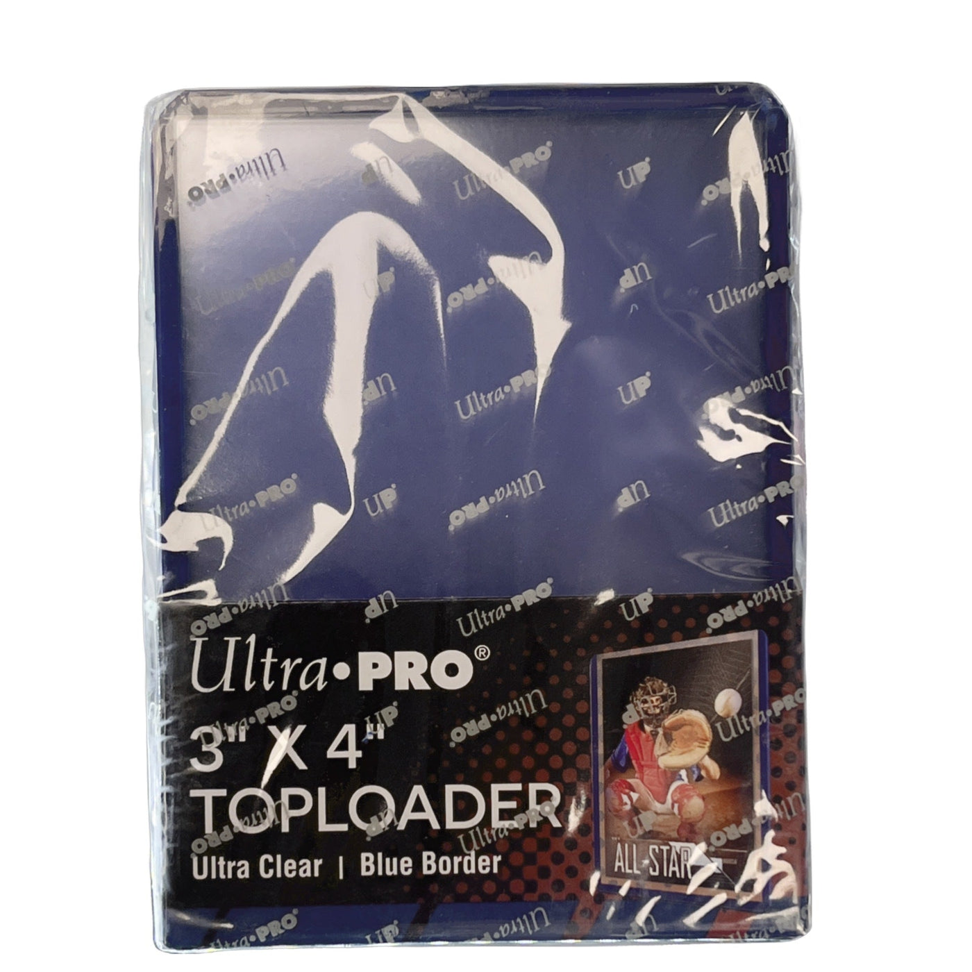 Ultra Pro 3x4 35pt Blue Border Top Loaders 25ct