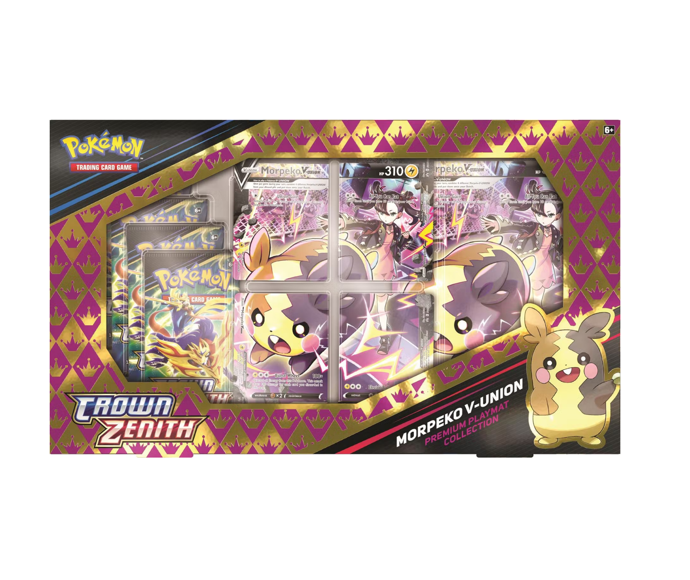 Pokémon Crown Zenith Morpeko V-Union Playmat Box