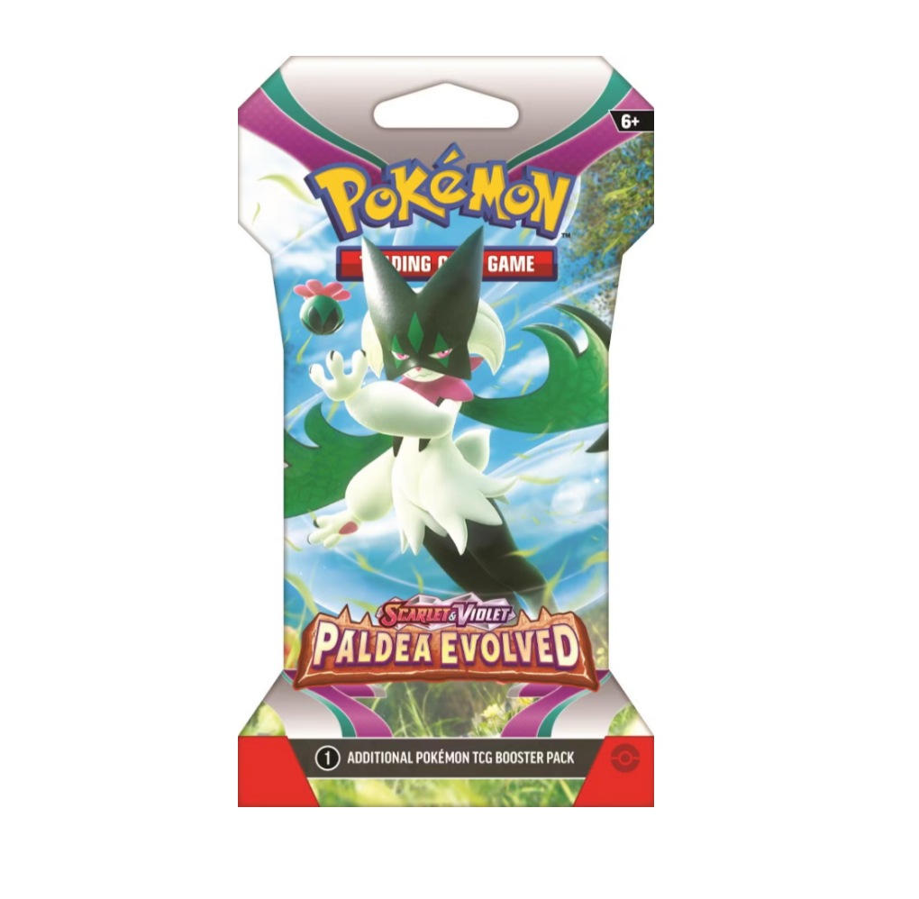 Pokémon Scarlet and Violet Paldea Evolved Sleeved Booster Pack
