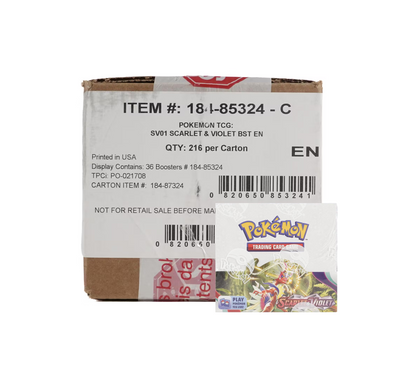 Pokemon Scarlet & Violet Booster 6-Box Case