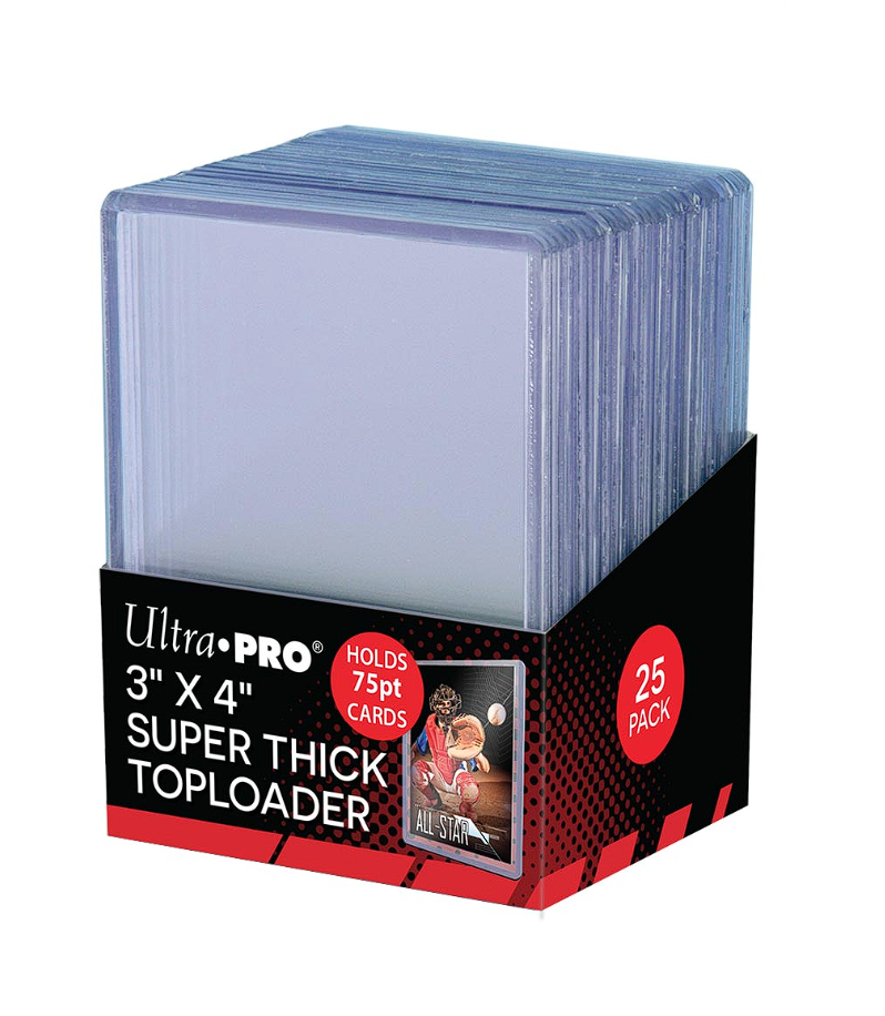 Ultra Pro 3x4 Super Thick 75pt Top Loaders 25ct