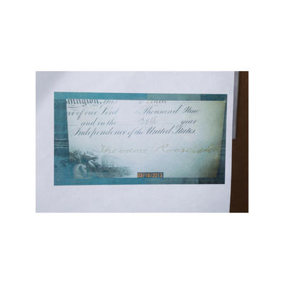 Theodore Roosevelt Signed Framed Postmaster Document