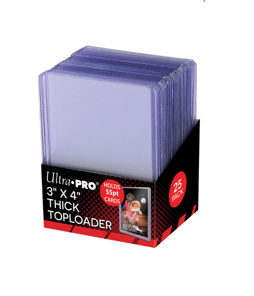 Ultra Pro 3”x4” Thick 55pt Top Loaders 25ct