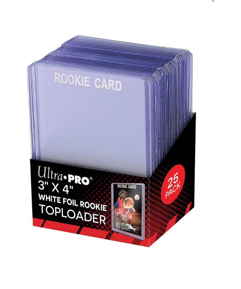Ultra Pro 3x4 White Rookie 35pt Top Loaders 25ct